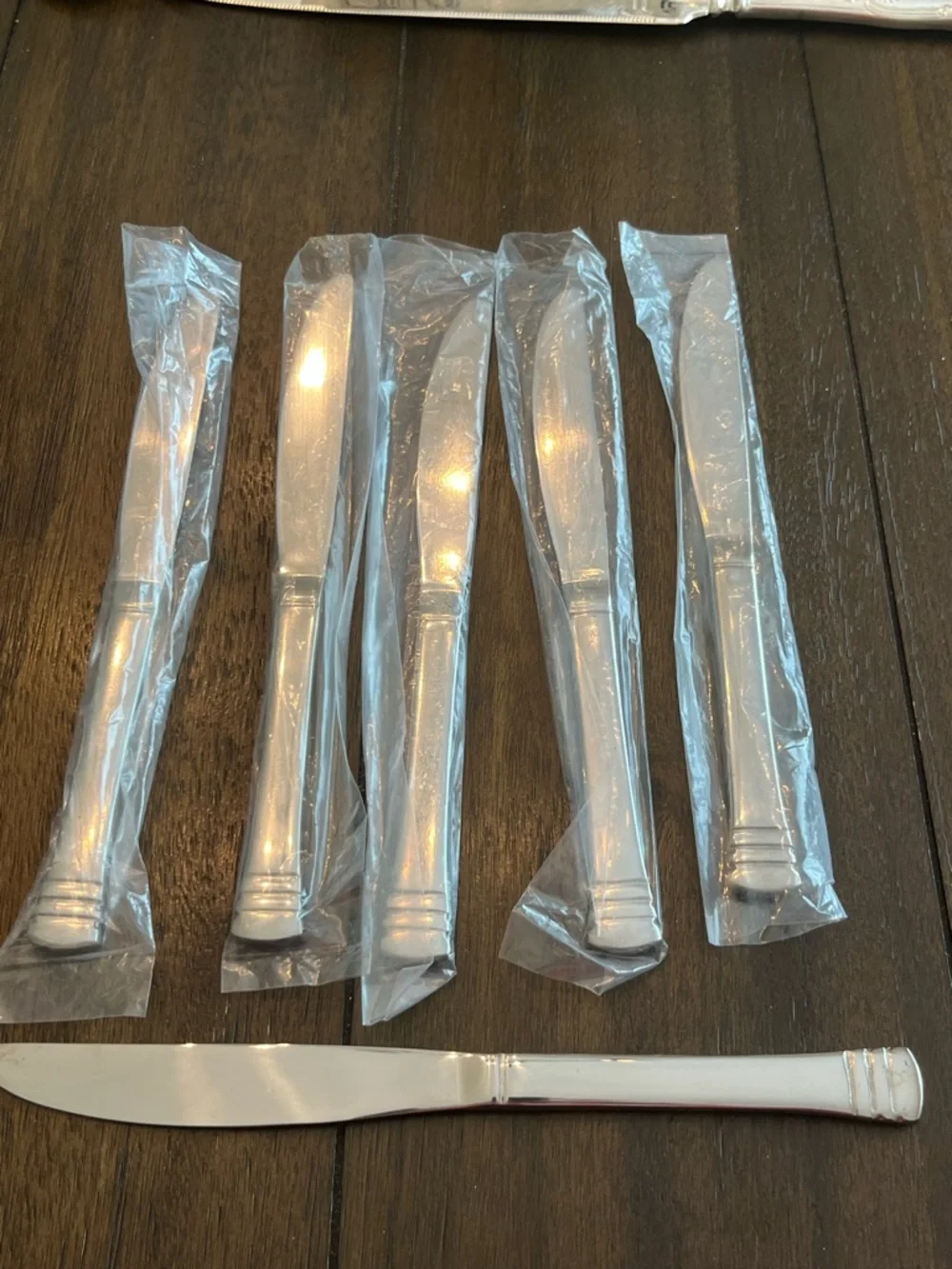 Cambridge Flatware: (6) “Codie” Glossy Stainless Butter Knives: NEW
